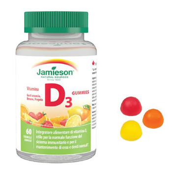 JAMIESON VITAMINA D GUMMIES 1000 60 CARAMELLE GOMMOSE - Farmacia-flash.it