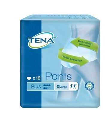 PANNOLONE PULL UP TENA PANTS PLUS TAGLIA EXTRA LARGE 12 PEZZI - Farmacia-flash.it