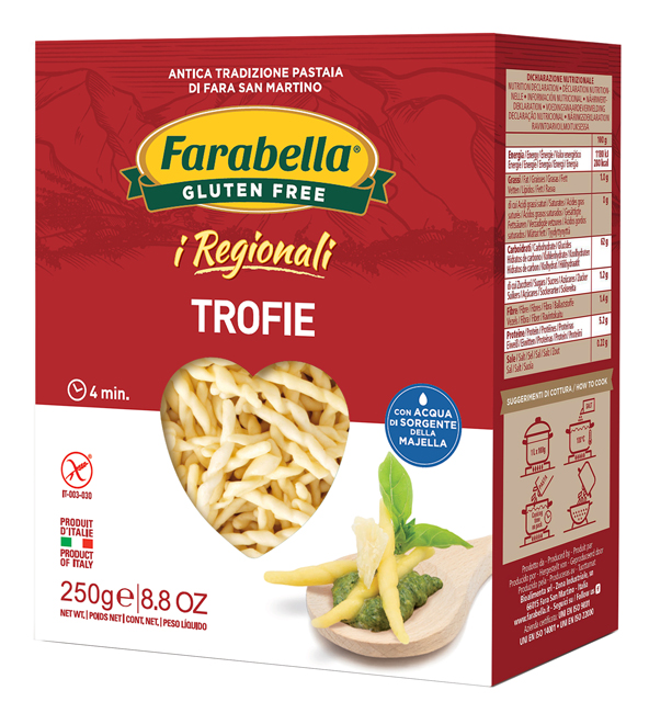 FARABELLA TROFIE I REGIONALI PASTA FRESCA STABILIZZATA 250 G - Farmacia-flash.it