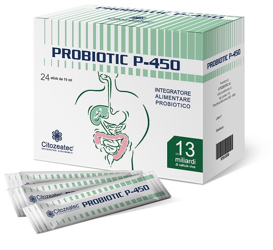 PROBIOTIC P-450 24 STICK MONODOSE 10 ML - Farmacia-flash.it