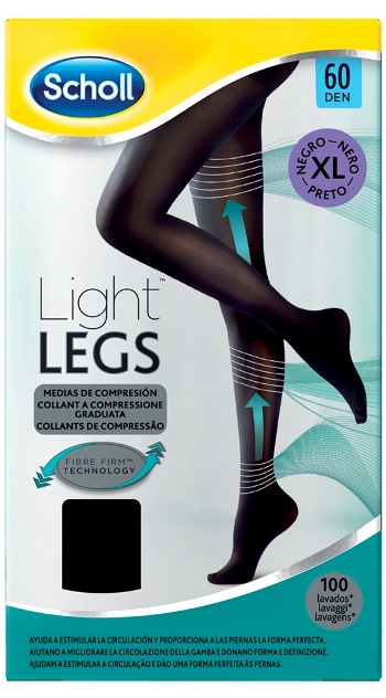 SCHOLL LIGHTLEGS 60 DENARI TAGLIA XL COLORE NERO 1 PAIO - Farmacia-flash.it