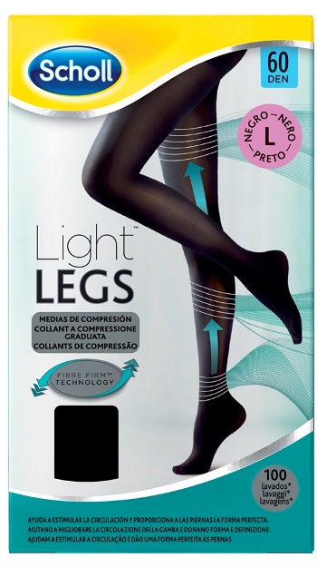 SCHOLL LIGHTLEGS 20 DENARI TAGLIA L COLORE NERO 1 PAIO - Farmacia-flash.it