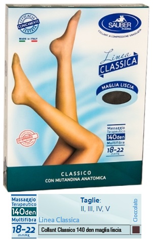 SAUBER CLASSICO COLLANT 140 DENARI MAGLIA LISCIA CIOCCOLATO 5 - Farmacia-flash.it