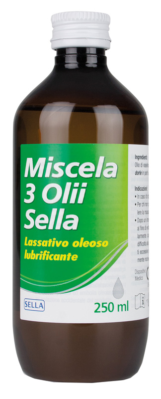 MISCELA 3 OLI LASSATIVO MD SELLA 250 ML - Farmacia-flash.it