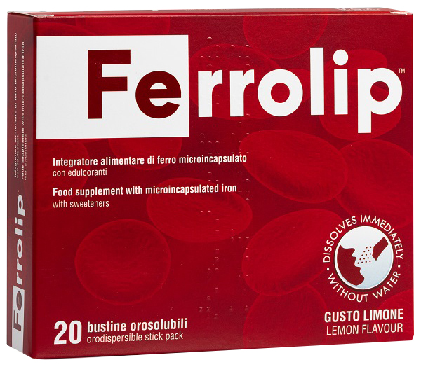 FERROLIP 20 BUSTINE OROSOLUBILI GUSTO LIMONE - Farmacia-flash.it