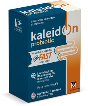 KALEIDON PROBIOTIC FAST FRUTTI DI BOSCO 10 BUSTE OROSOLUBILI - Farmacia-flash.it