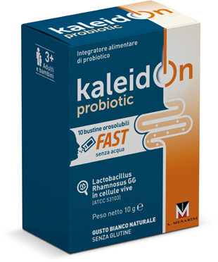 KALEIDON PROBIOTIC FAST BIANCO NATURALE 10 BUSTE OROSOLUBILI - Farmacia-flash.it