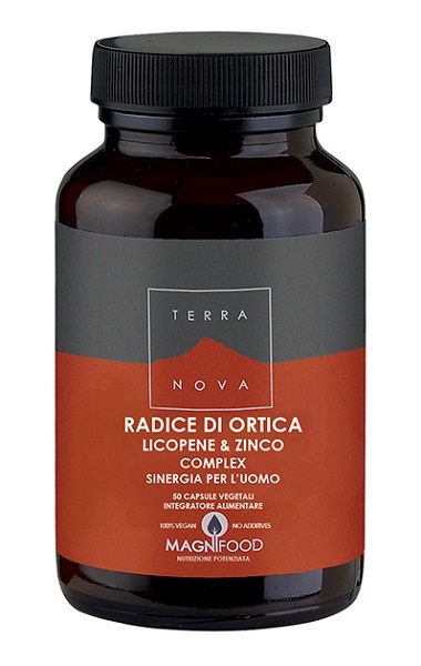 TERRANOVA RADICE ORTICA LICOPENE ZINCO SINERGIA UOMO 50 CAPSULE - Farmacia-flash.it