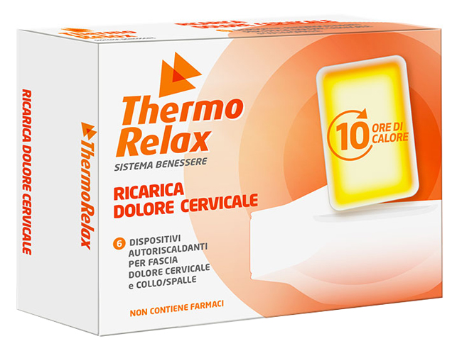 THERMORELAX RICARICA PER FASCIA DOLORE CERVICALE 6 DISPOSITIVI AUTORISCALDANTI - Farmacia-flash.it