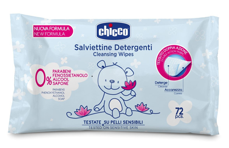 CHICCO COSMESI SALVIETT 72 PEZZI SENZA PLAQ - Farmacia-flash.it
