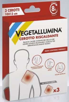 VEGETALLUMINA CEROTTO RISCALDANTE 3 PEZZI - Farmacia-flash.it