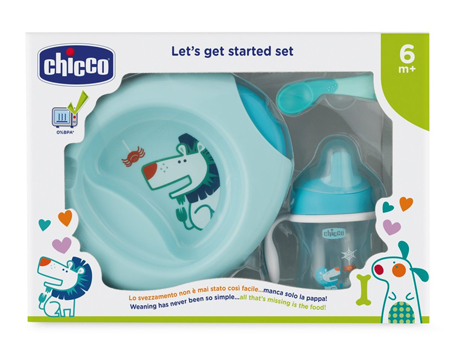 CHICCO SET PAPPA 6 MESI+ AZZURRO - Farmacia-flash.it