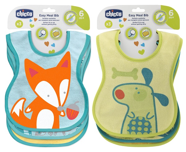 CHICCO BAVAGLINE PAPPA 6M+ 3PZ NEUTRE - Farmacia-flash.it