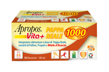 APROPOS VITA+ PAPPA REALE 1000MG 10 FLACONCINI DA 10 ML - Farmacia-flash.it