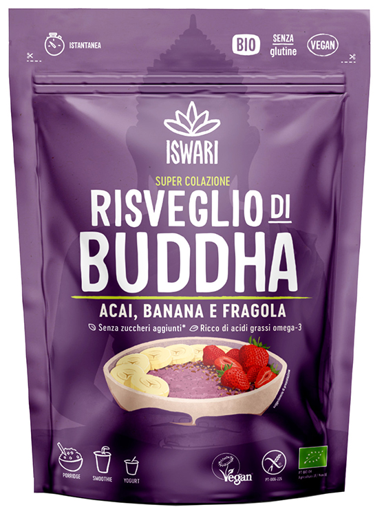 ISWARI RISVEGLIO BUDDA ACAI BANANA E FRAGOLA 360 G - Farmacia-flash.it