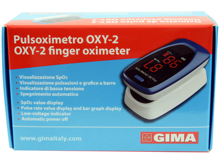 PULSOXIMETRO DA DITO OXY-2 SCHERMO LED 60X30,5X32,5MM 1 PEZZO - Farmacia-flash.it
