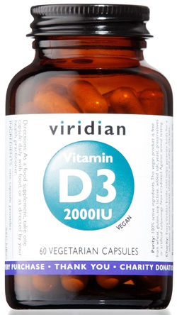 VIRIDIAN VITAMIN D3 2000IU 60CPS - Farmacia-flash.it