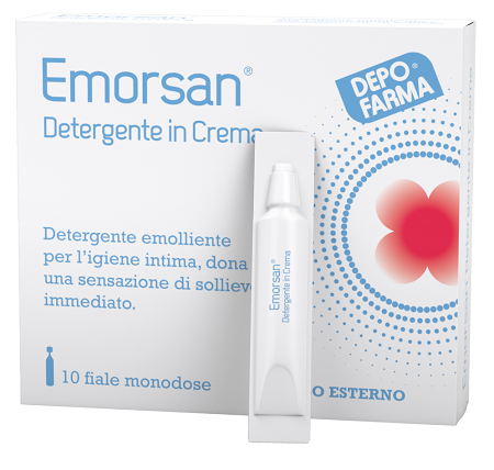 EMORSAN DETERGENTE CREMA 10 FIALE DA 3,5 ML - Farmacia-flash.it