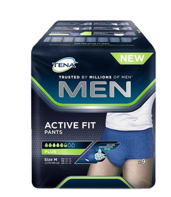 PULL UP UOMO TENA MEN PANTS ACTIVE FIT M 9 PEZZI - Farmacia-flash.it