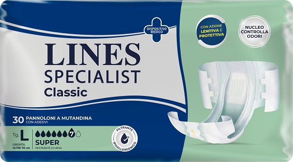 PANNOLONE A MUTANDA LINES SPECIALIST CLASSIC SUPER MG 30 PEZZI - Farmacia-flash.it