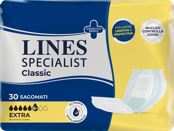 PANNOLONE LINES SPECIALIST CLASSIC SAGOMATO EXTRA 30 PEZZI - Farmacia-flash.it