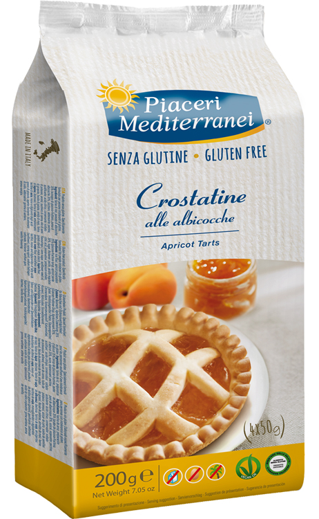 PIACERI MEDITERRANEI LE BONTA' DEL MATTINO CROSTATINE ALL'ALBICOCCA 4 X 50 G - Farmacia-flash.it