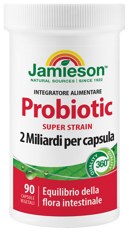 JAMIESON PROBIOTIC SUPER STRAIN 90 CAPSULE VEGETALI - Farmacia-flash.it