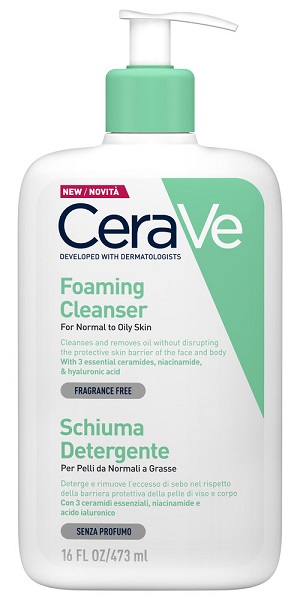 CERAVE SCHIUMA DETERGENTE VISO 473 ML - Farmacia-flash.it