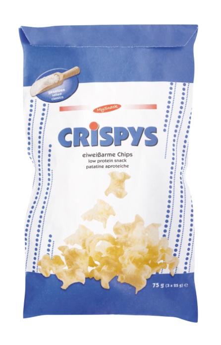 MY SNACK CRISPYS SFOGLIE DI PATATE 3 BUSTE DA 25 G - Farmacia-flash.it