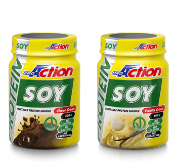 PROACTION SOY PROTEIN CHOCO CREAM 500 G - Farmacia-flash.it