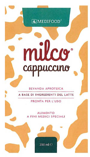 MEDIFOOD MILCO BEVANDA APROTEICA CAPPUCCINO 6 X 200 ML - Farmacia-flash.it