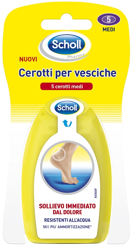 SCHOLL CEROTTI PER VESCICHE MEDIO DITA DEI PIEDI 6 PEZZI - Farmacia-flash.it