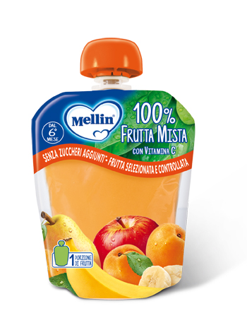 MELLIN 100% FRUTTA MISTA 90 G - Farmacia-flash.it