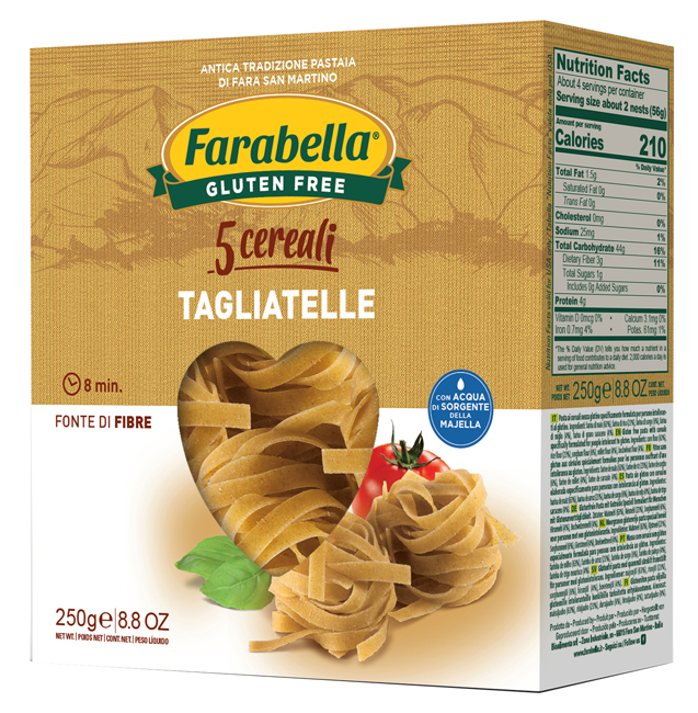 FARABELLA TAGLIATELLE AI 5 CEREALI 250 G - Farmacia-flash.it