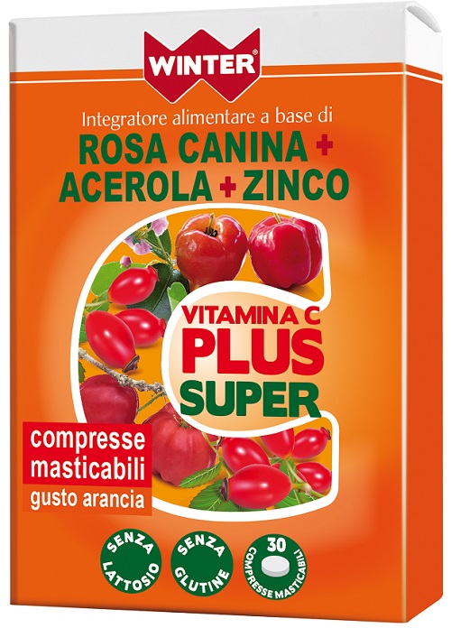 WINTER VITAMINA C PLUS SUPER  + ZINCO 30 COMPRESSE MASTICABILI - Farmacia-flash.it
