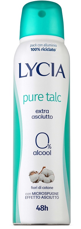 LYCIA SPRAY PURE TALC 150 ML - Farmacia-flash.it