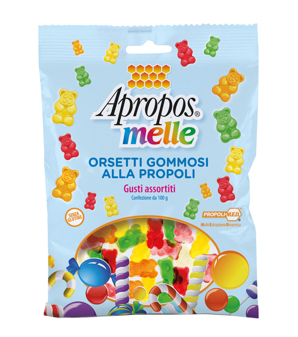 APROPOS MELLE ORSETTI GOMMOSI ALLA PROPOLI GUSTI ASSORTITI 100 G - Farmacia-flash.it