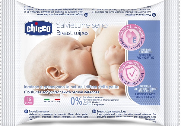 CHICCO SALVIETTE DETERGENTI PER IL SENO 16 PEZZI - Farmacia-flash.it