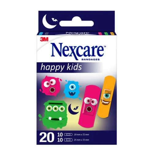 CEROTTI NEXCARE KIDS PLASTERS MONSTERS 20 PEZZI ASSORTITI - Farmacia-flash.it
