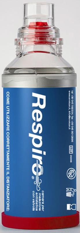 DISTANZIATORE RESPIRO CAMERA PER INALAZIONE ANTISTATICA CON VALVOLA RESPIRO - Farmacia-flash.it