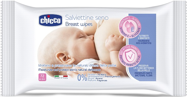 CHICCO SALVIETTE DETERGENTI PER IL SENO 72 PEZZI - Farmacia-flash.it