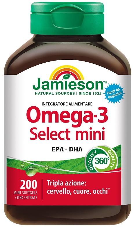 JAMIESON OMEGA 3 SELECT MINI 200 PERLE - Farmacia-flash.it