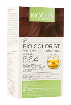 BIOCLIN BIO COLORIST 5,64 CASTANO CHIARO ROSSO RAME TIZIANO - Farmacia-flash.it