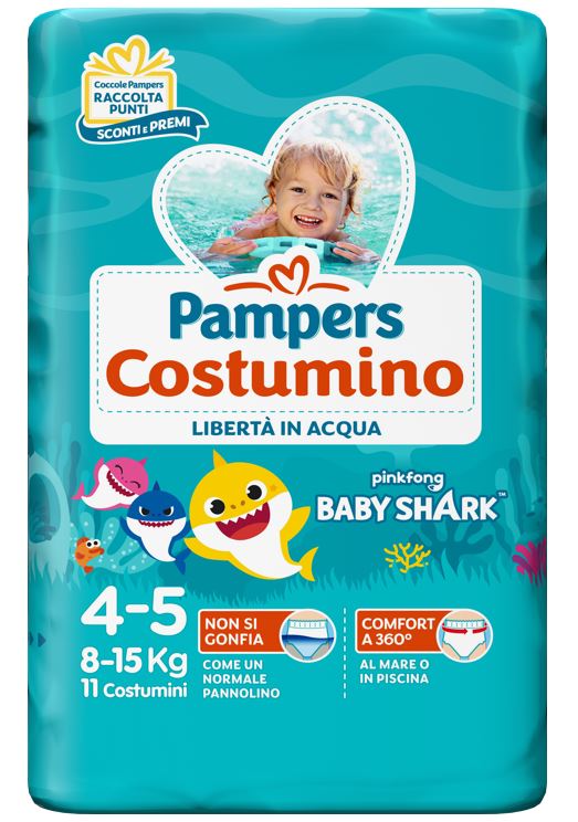 PAMPERS COSTUMINO CP 11 TG4 TG 4 11 PEZZI - Farmacia-flash.it