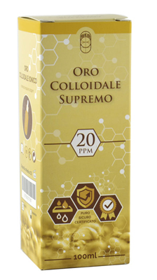 ORO COLLOIDALE SUPREMO 20PPM 100 ML - Farmacia-flash.it