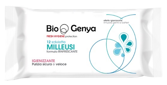 BIOGENYA FRESH HYGIENE PROTECTION 12 SALVIETTE MILLEUSI RINFRESCANTE IGIENIZZANTE - Farmacia-flash.it