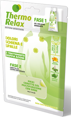 THERMO RELAX FITO GEL DOLORI SCHIENA E SPALLE FASE 2 MAXI CEROTTO GEL MULTIFUNZIONALE CON ERBE 1 PEZZO - Farmacia-flash.it