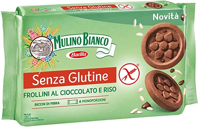 MULINO BIANCO SENZA GLUTINE FROLLINI AL CIOCCOLATO E RISO 6 MONOPORZIONI DA 41,66 G - Farmacia-flash.it