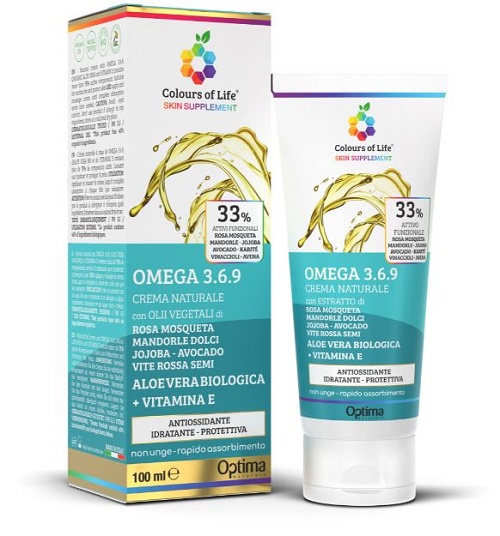 COLOURS OF LIFE SKIN SUPPLEMENT OMEGA 3 6 9 CREMA 100 ML - Farmacia-flash.it