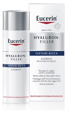 EUCERIN HYALURON-FILLER TEXTURE RICCA GIORNO 50 ML - Farmacia-flash.it